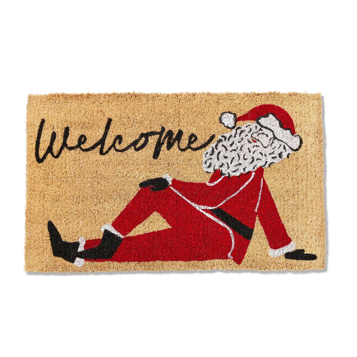 tagltd 1'6"X2'6" Welcome Posing Santa Coir Doormat | Target