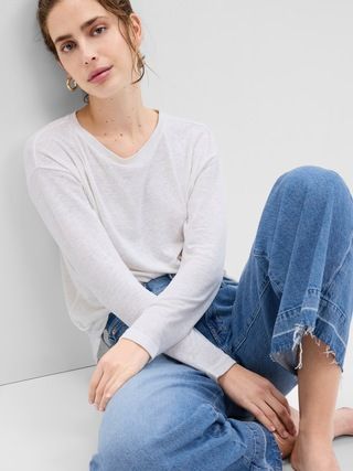 Linen Blend T-Shirt | Gap (US)