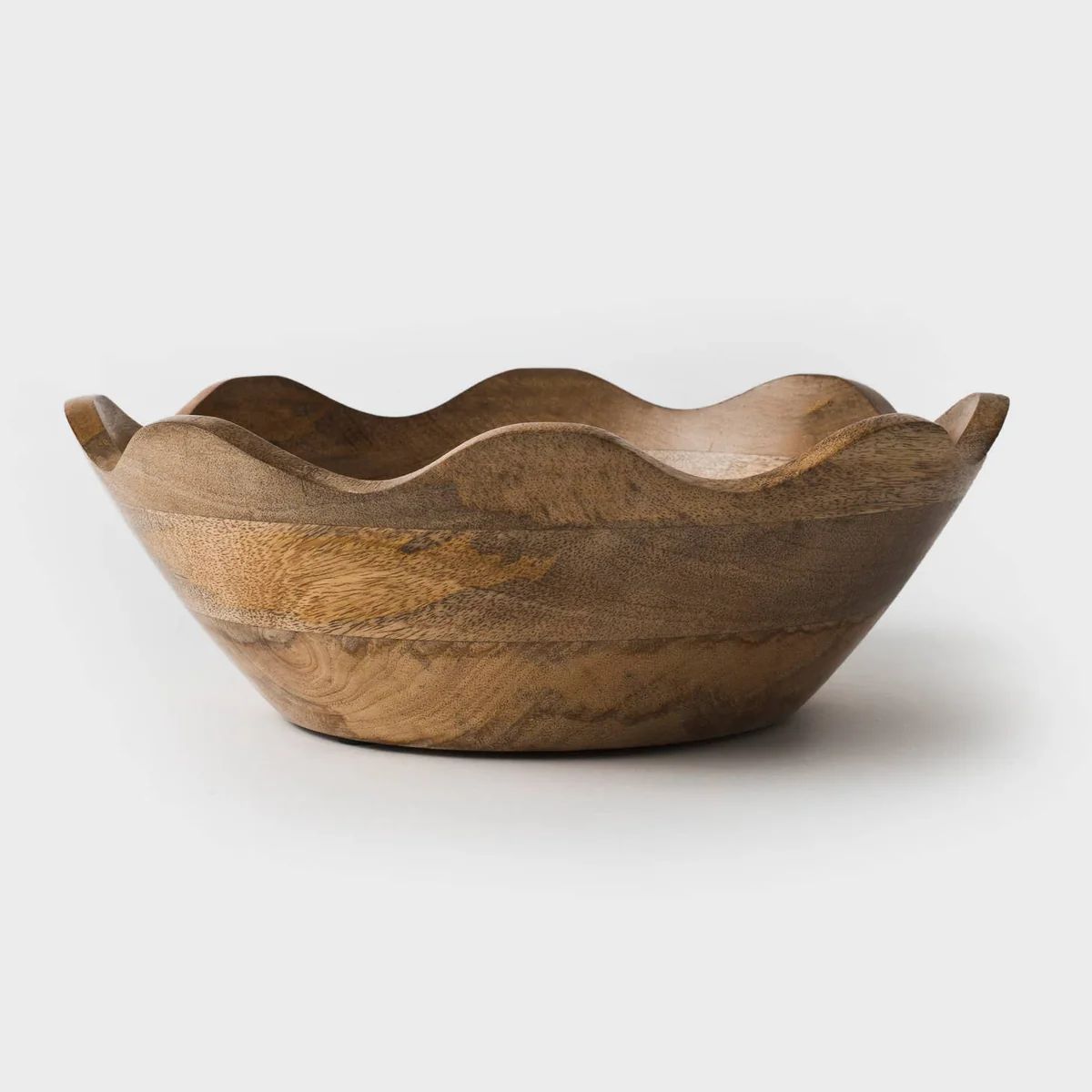 SCALLOP EDGE WOOD BOWL - LARGE | Cooper at Home