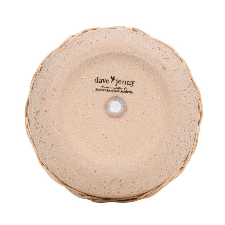 Better Homes & Gardens 6 in Ellie Beige Ceramic Planter by Dave & Jenny Marrs | Walmart (US)