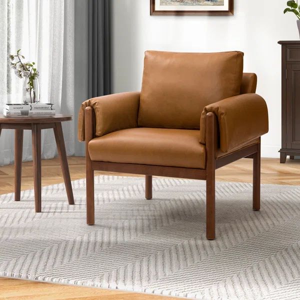 Nilda Vegan Leather Armchair | Wayfair North America