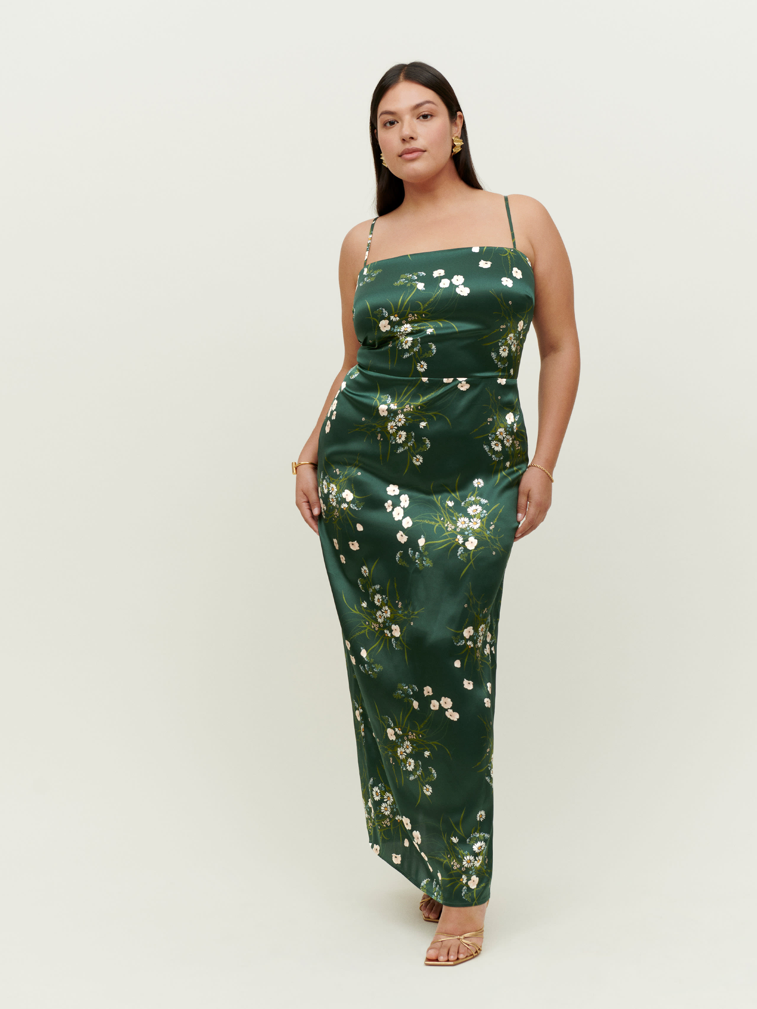 Frankie Silk Dress Es | Reformation (Global)