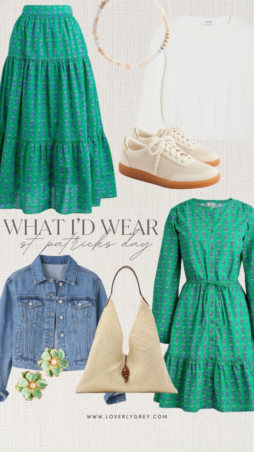 What I’d wear for St.Patrick’s Day! J.Crew factory recently dropped this floral green dress and tiered skirt that would be perfect for the occasion! Pair it with the cute flower earrings from Anthropologie!

#LTKdayinmylife #LTKgrwm #LTKootd