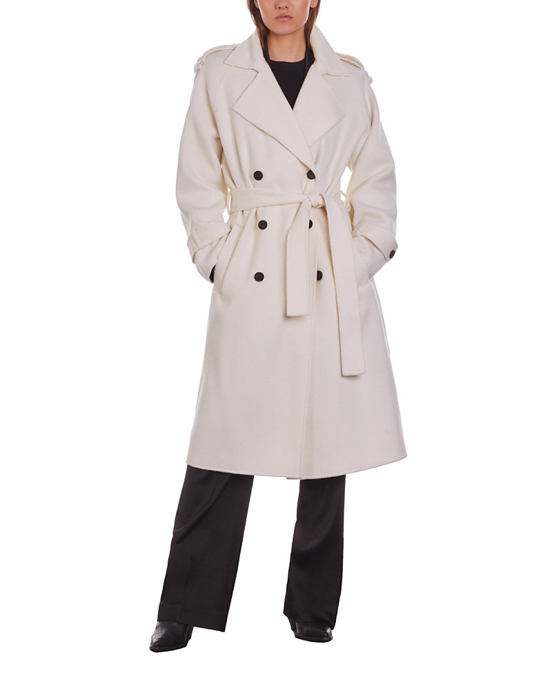The Kooples Notch Collar Double Face Long Coat | Bloomingdale's (US)