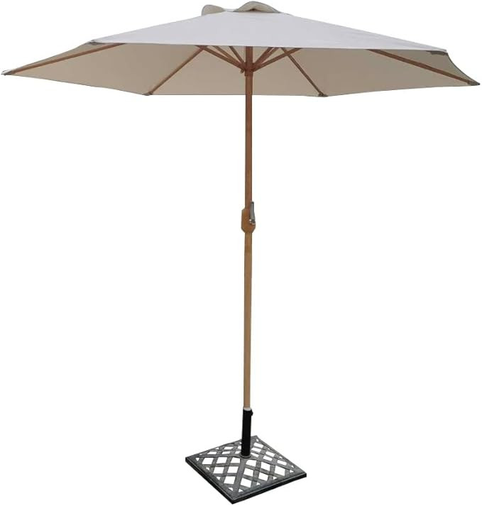 Marrin Sustainable Patio Umbrella - 8' Red Canopy With Pole - Outdoor Backyard Shade Tent - Stron... | Amazon (US)