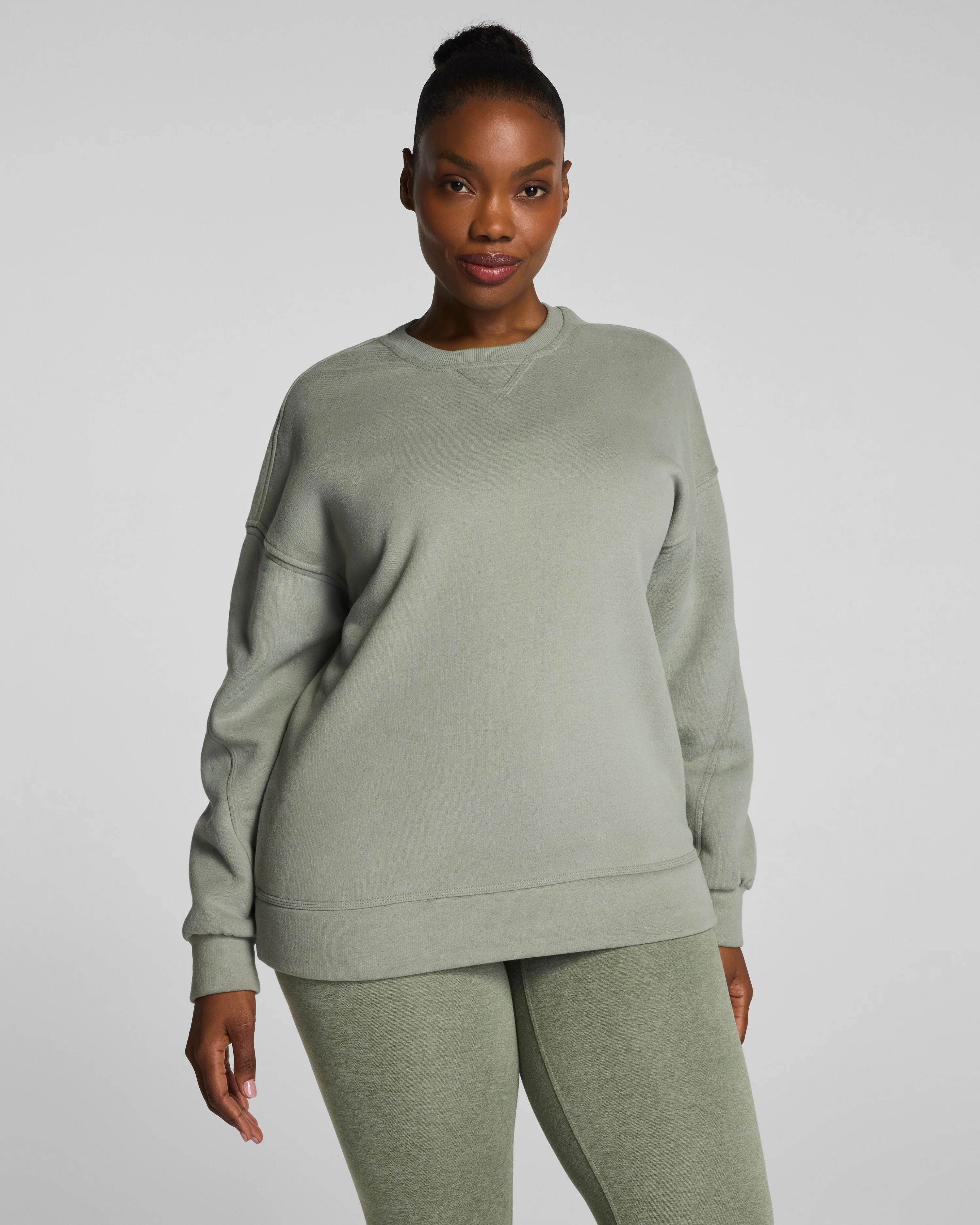 Cotton Fleece Crewneck Tunic | Spanx