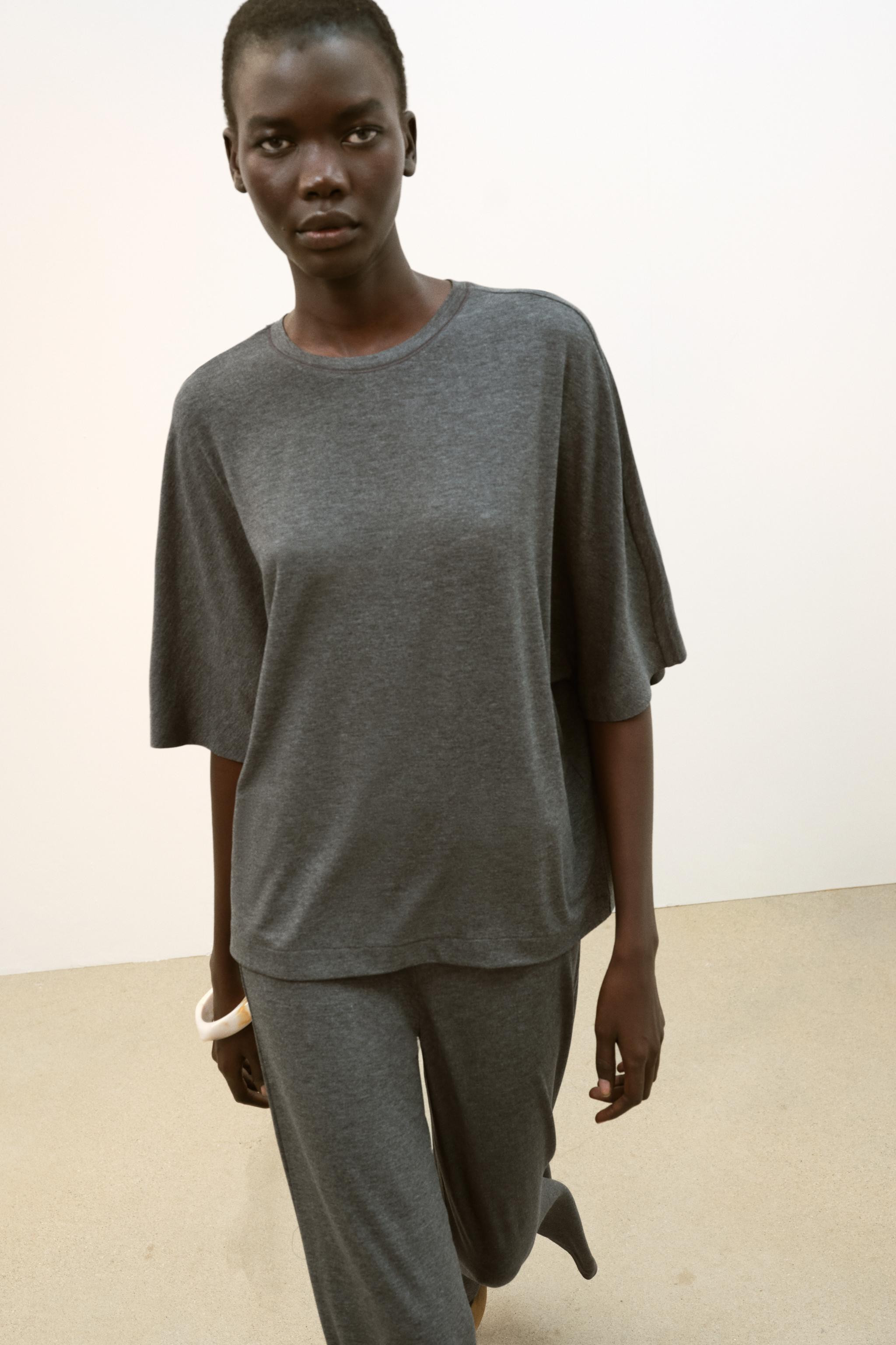 T-SHIRT COTON SANS MANCHES | Zara US