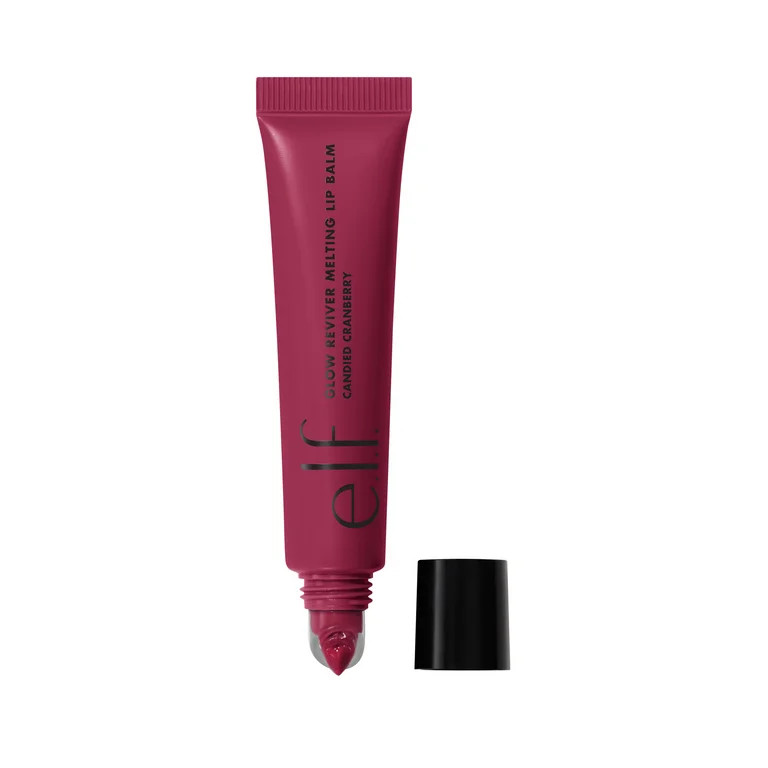e.l.f. Glow Reviver Melting Lip Balm Candied Cranberry, 0.52oz | Walmart (US)