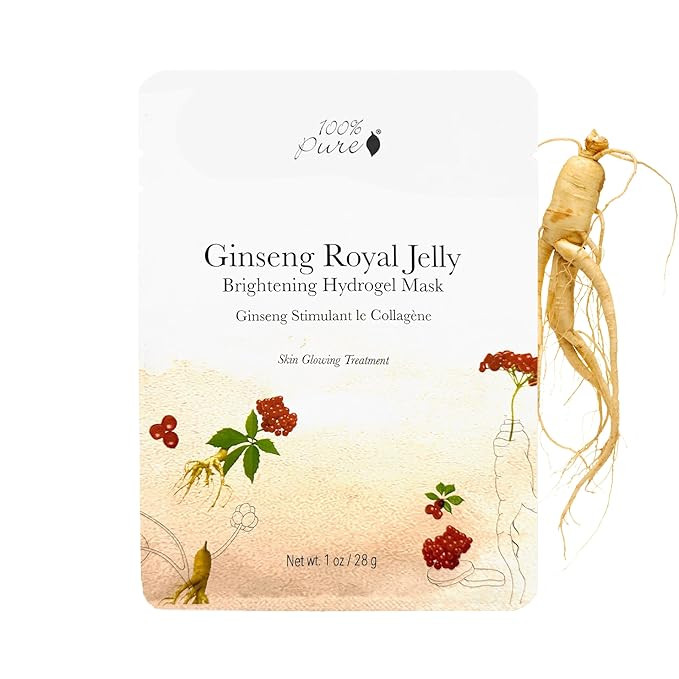 100% PURE Ginseng Royal Jelly Face Mask - Anti-Aging Face Mask for Women & Men with Vitamin C & H... | Amazon (US)