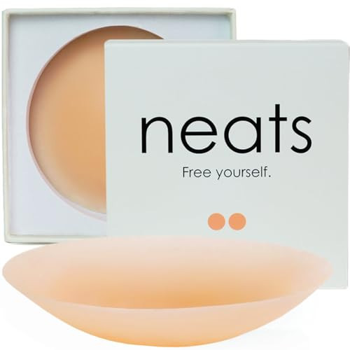 NEATS Nipple Covers for Women, Reusable & Hypoallergenic Adhesive Silicone Pasties Champagne | Amazon (US)
