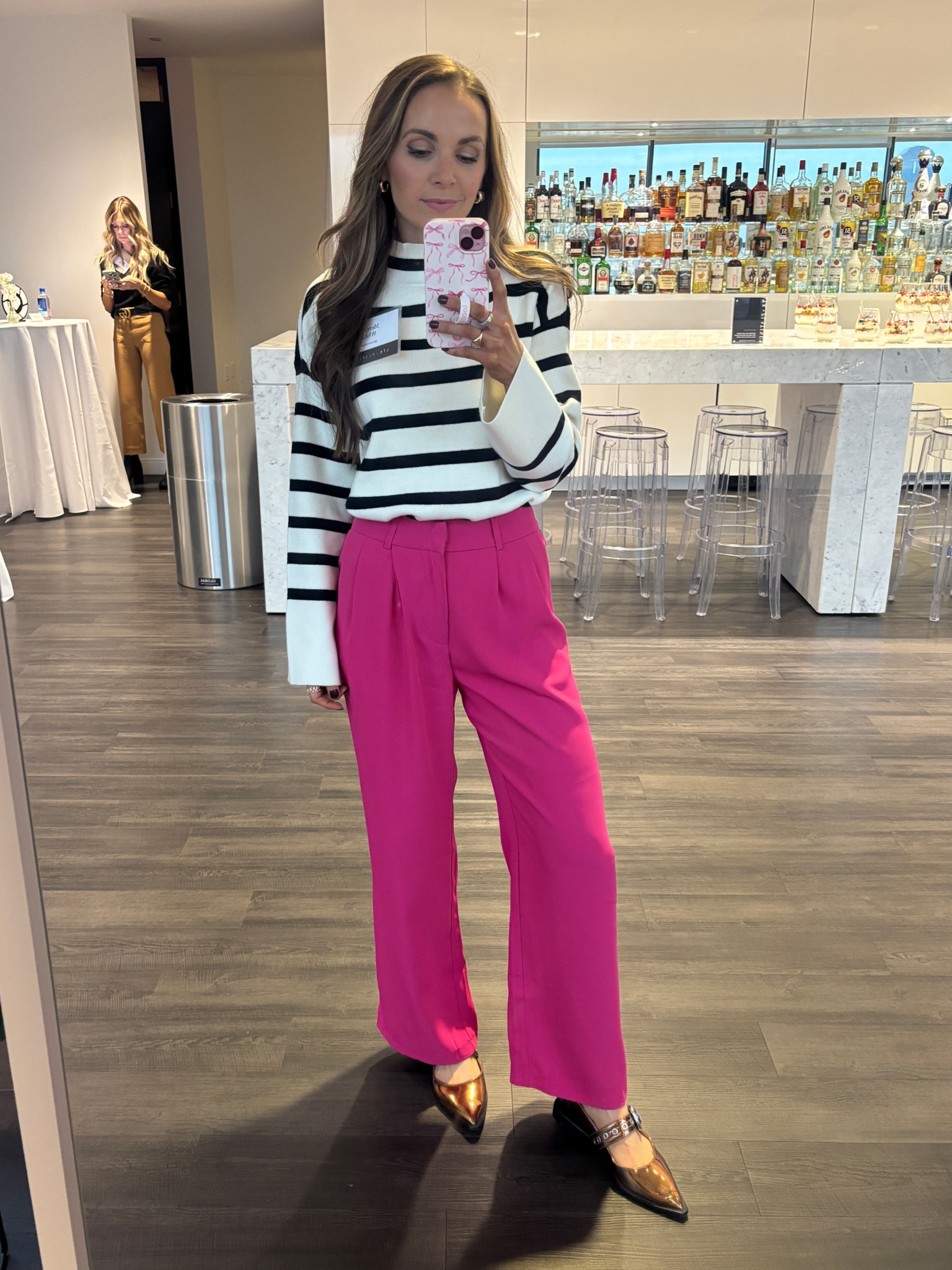 Business casual with these fun pink dress pants for a day at LTKHQ in Dallas 

#LTKFindsUnder50