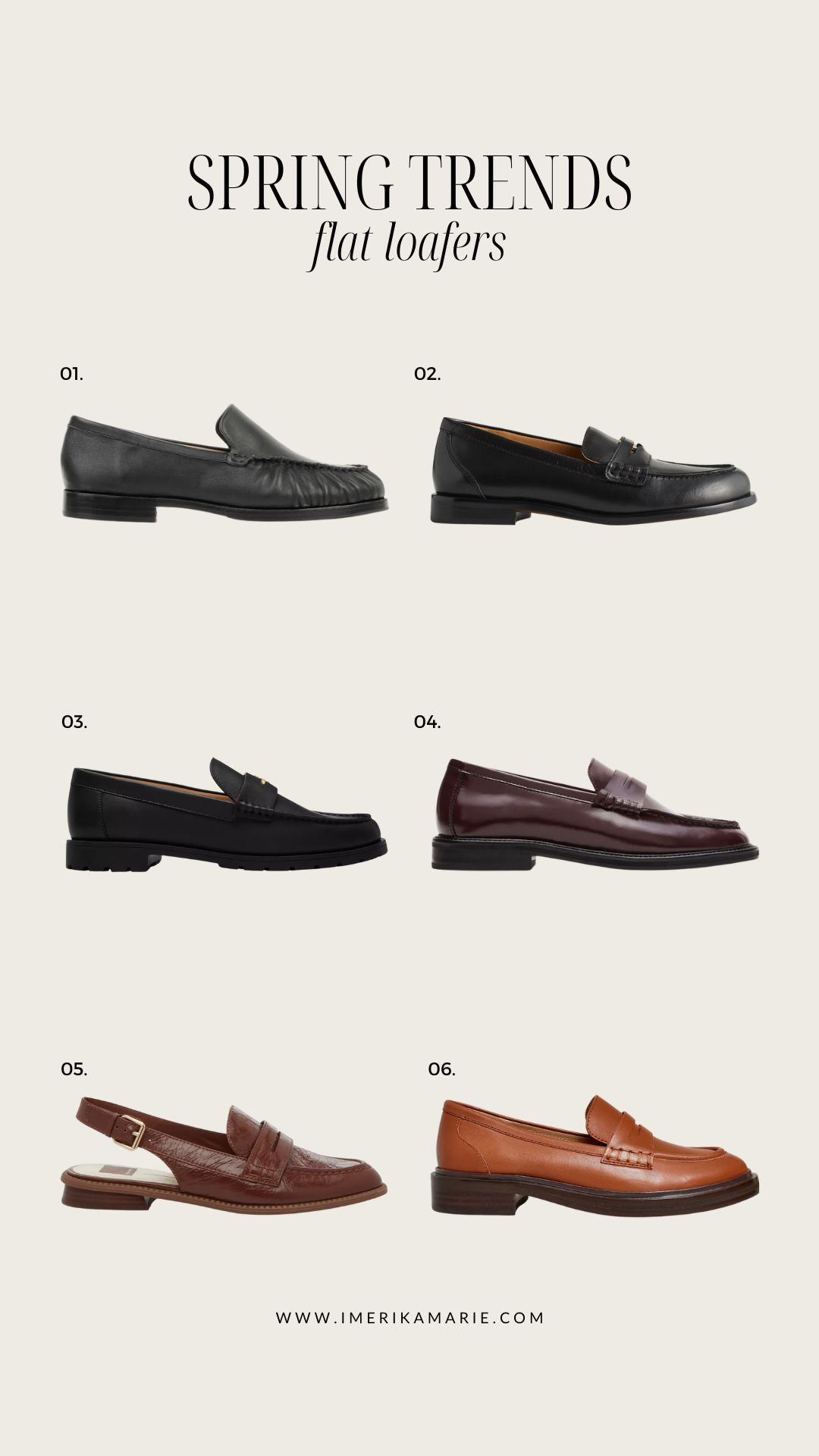 Spring Fashion Trends: Loafers

Flat loafers. Brown loafer. Black loafers. Burgundy loafers

#LTKSeasonal #LTKFindsUnder100 #LTKStyleTip
