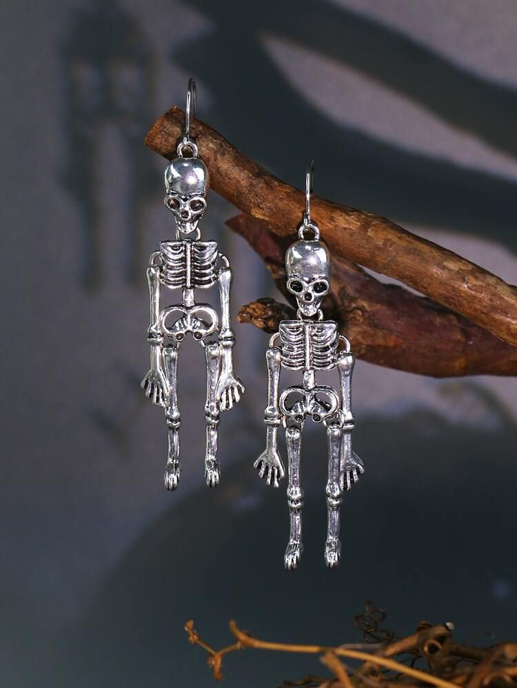 Halloween Skeleton Drop Earrings | SHEIN