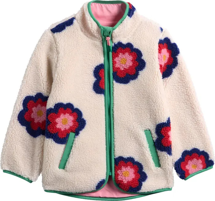 Mini Boden Kids' Eden Floral Fleece Jacket | Nordstrom | Nordstrom