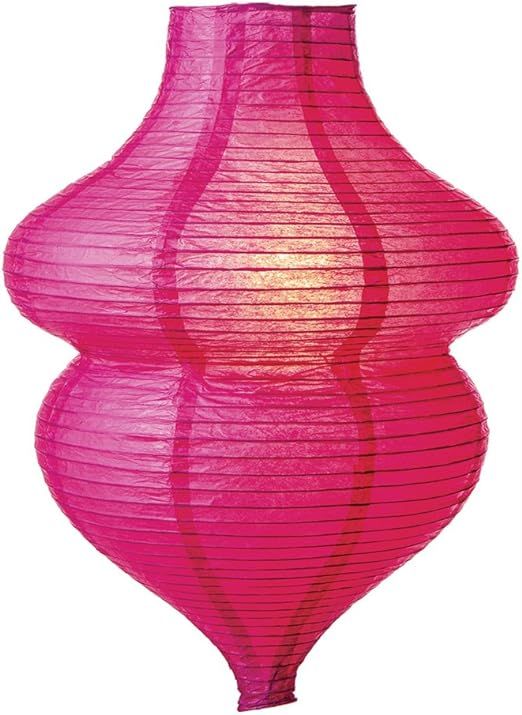 Luna Bazaar Beehive Design Paper Lantern Lamp Shade (10.5-inch x 15-inch, Fuchsia Pink) - for Wed... | Amazon (US)