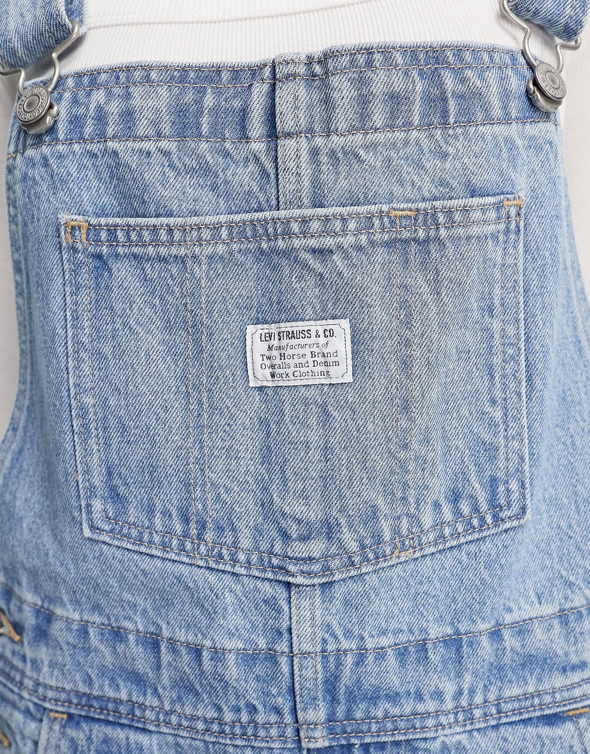 Levi's vintage overall overalls in mid wash blue | ASOS (Global)