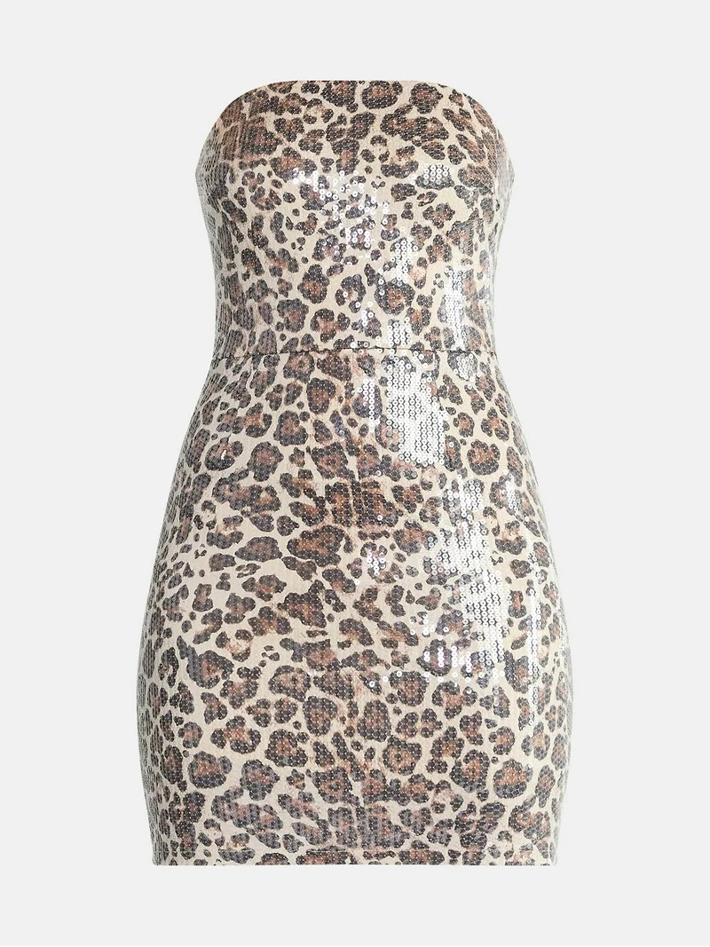 Madden NYC Women's Sequin Mini Tube Dress, Sizes XXS-XXL | Walmart (US)