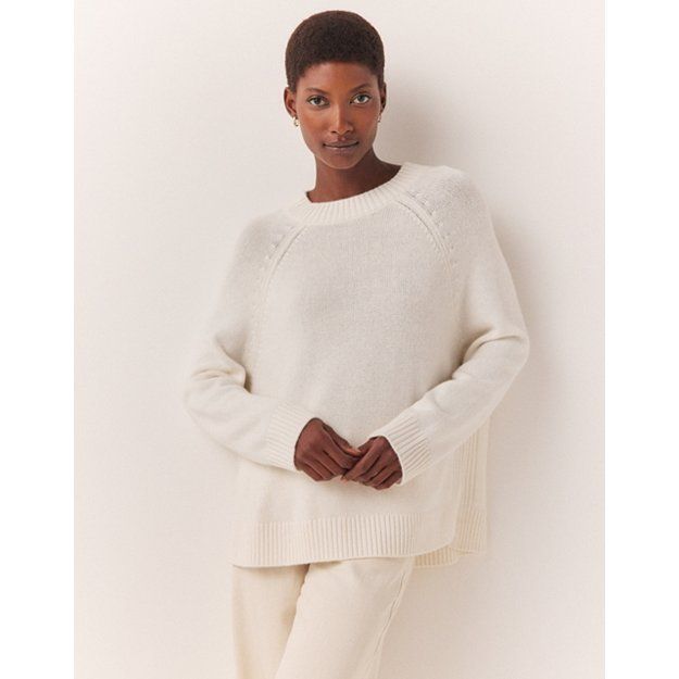 Crew Neck Jumper with Cashmere | The White Company (UK)