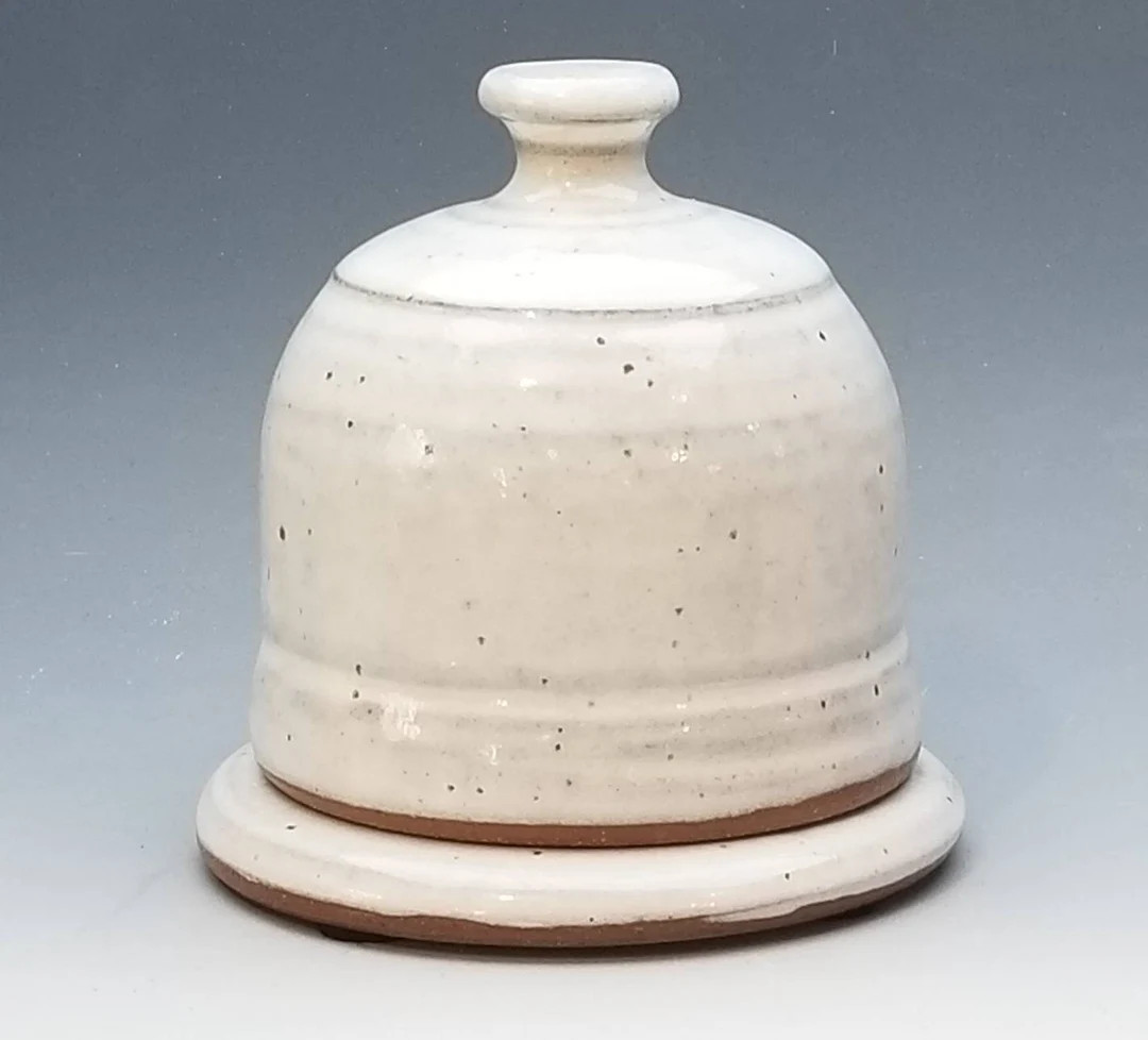 Butter Dish FREE SHIPPING White Ceramic Handmade Salt - Etsy | Etsy (US)