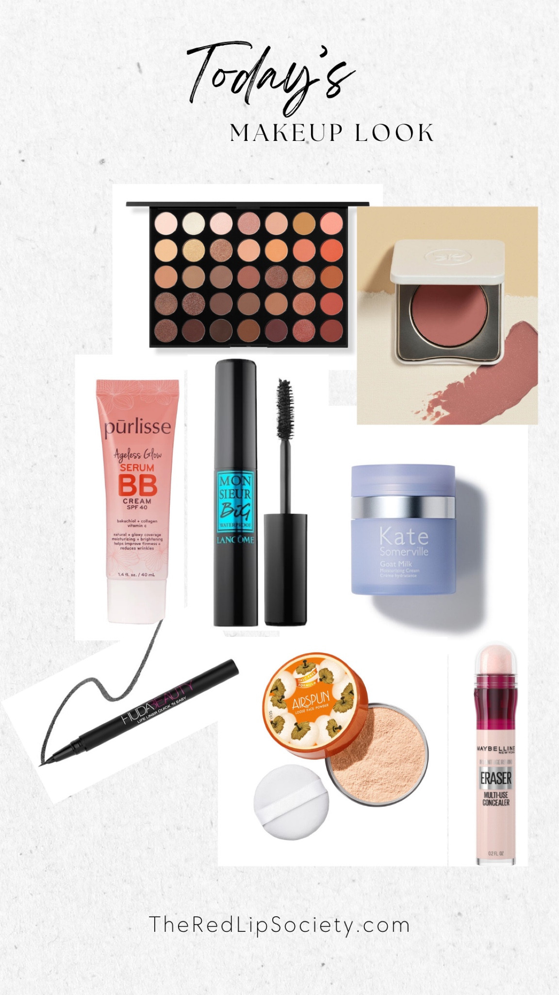 Today’s makeup look

Morphe // Purlisse // Huda Beauty // Lancôme // Coty // Maybelline // Honest Beauty

#LTKover40 #LTKstyletip #LTKbeauty