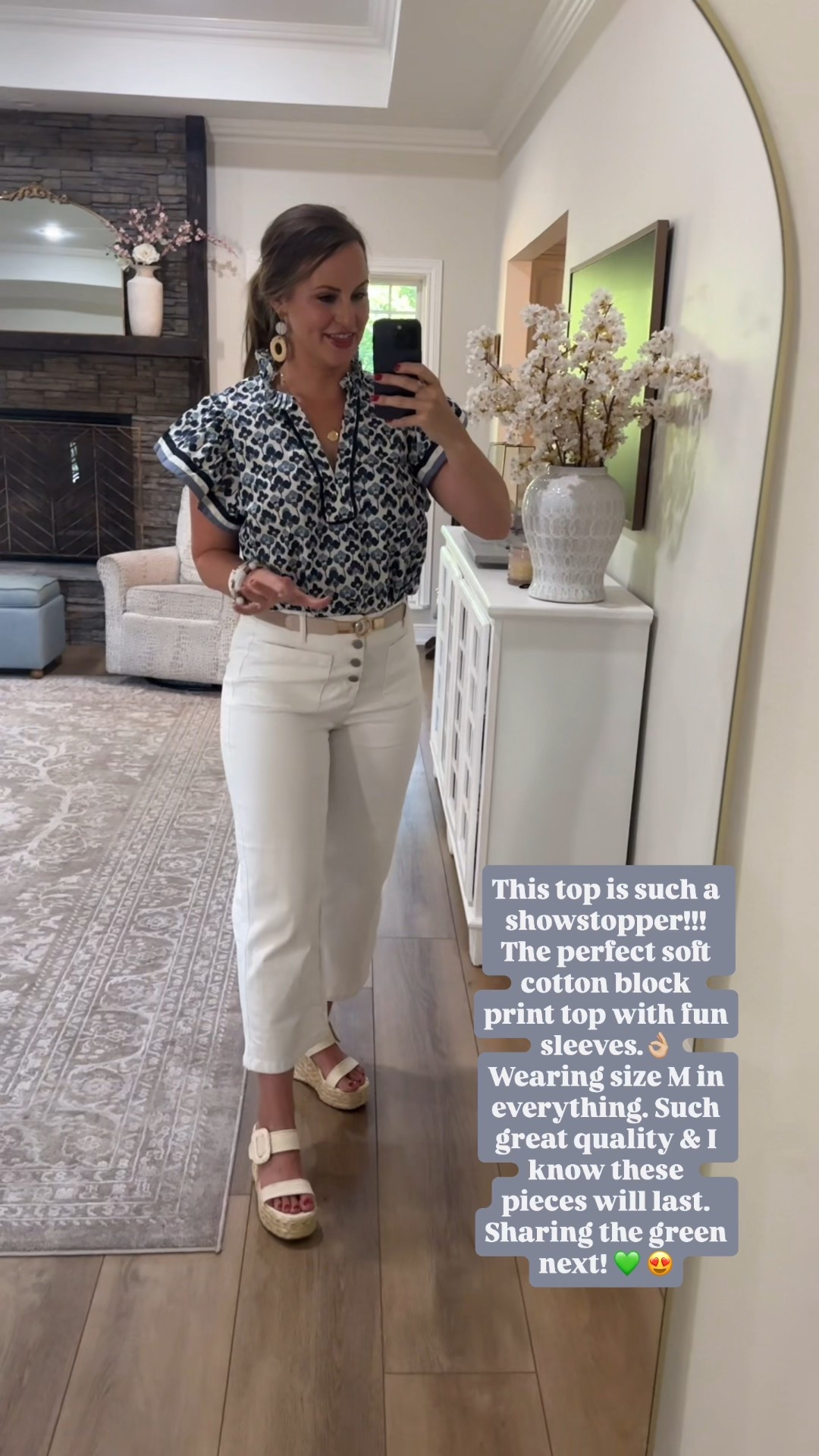 Back to school is right around the corner! Rounding up my favorite teacher and work outfits perfect for the classroom, office, homeschooling, pTA meetings, you name it! Starting with this showstopper statement top! Got so many compliments on it when I wore it to church! I paired it with my favorite Amazon white stretchy jeans, comfortable wedges with a cute buckle detail, gold compass necklace & chunky stacked bracelets. 

Wearing size M in all and the shoes run true to size (and are so comfortable!!) 

PSA: teachers can get 20% off Avara clothes for a limited time! Tap one of the items & when it takes you to their website then type “teacher” in the search bar & it will take you to the verification page! ✅ 

#LTKFindsUnder100 #LTKWorkwear #LTKSeasonal