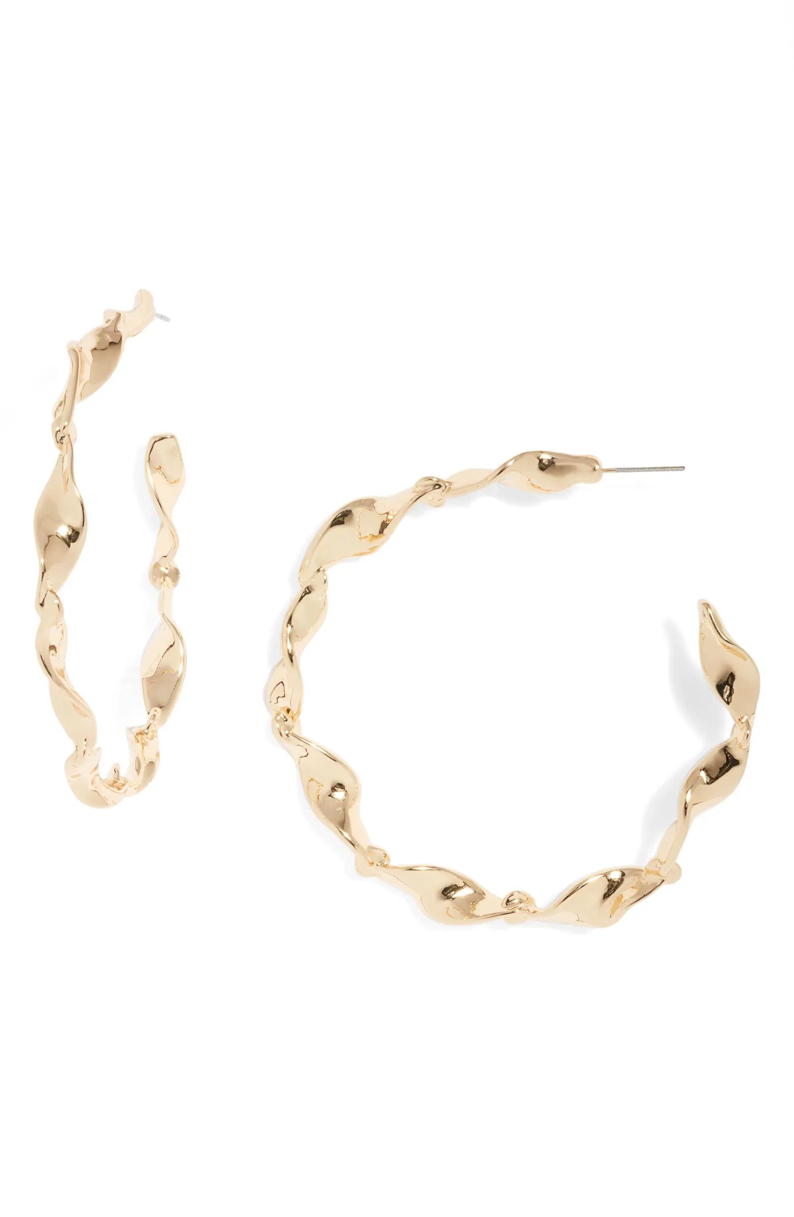 Frozen Chain Hoop Earrings | Nordstrom