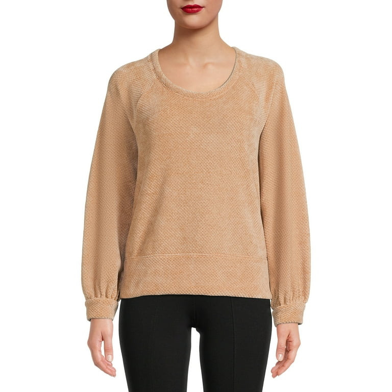 Time and Tru Women's Chenille Pullover Top | Walmart (US)