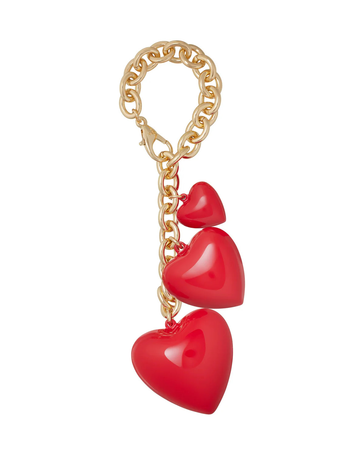 The Puffy Heart Bag Charm in Red | Over The Moon