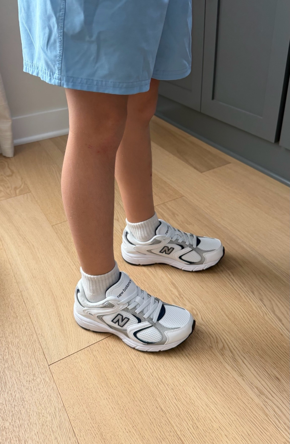 These kids NB slip on dad sneakers are on sale!! They come in both toddler and youth sizes (and in pink)! Keldon said they are really comfy and he is picky with shoes 😌