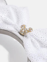 Disney Minnie Mouse Ears Silver Headband - Minnie Mouse Silver Ears | BaubleBar