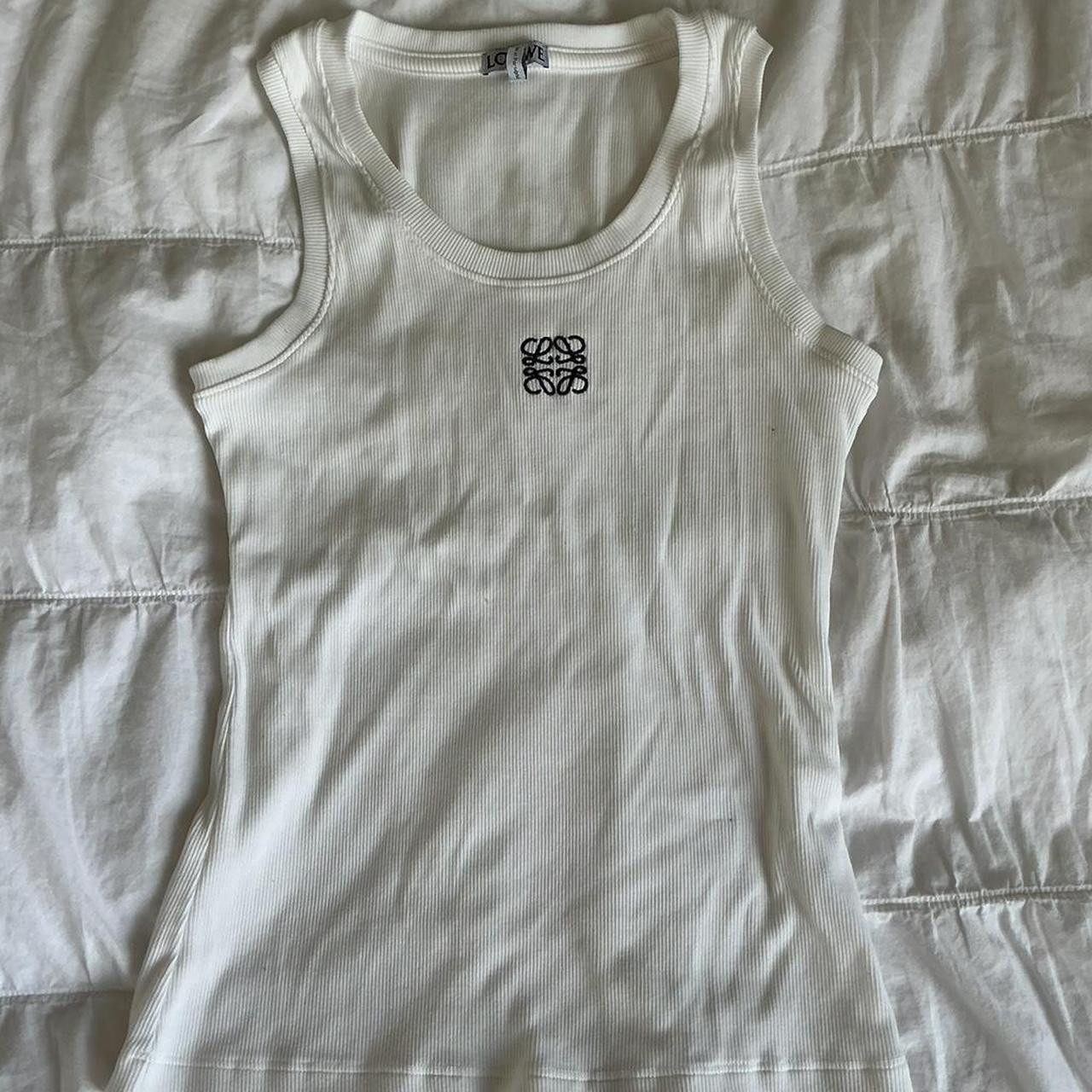 Loewe Women's Tank top - White - S | Depop US