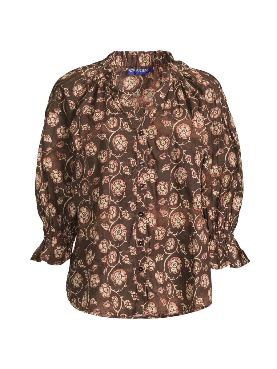 Rachel Printed Cotton Shirt | Saks Fifth Avenue