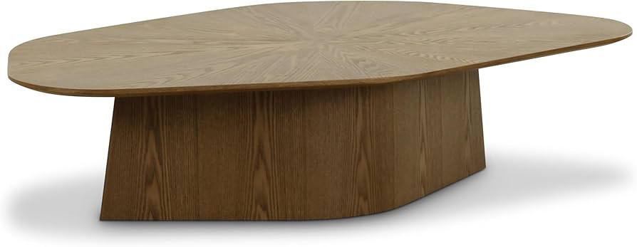 Tov Furniture Roche Brown Ash Geometric Coffee Table | Amazon (US)