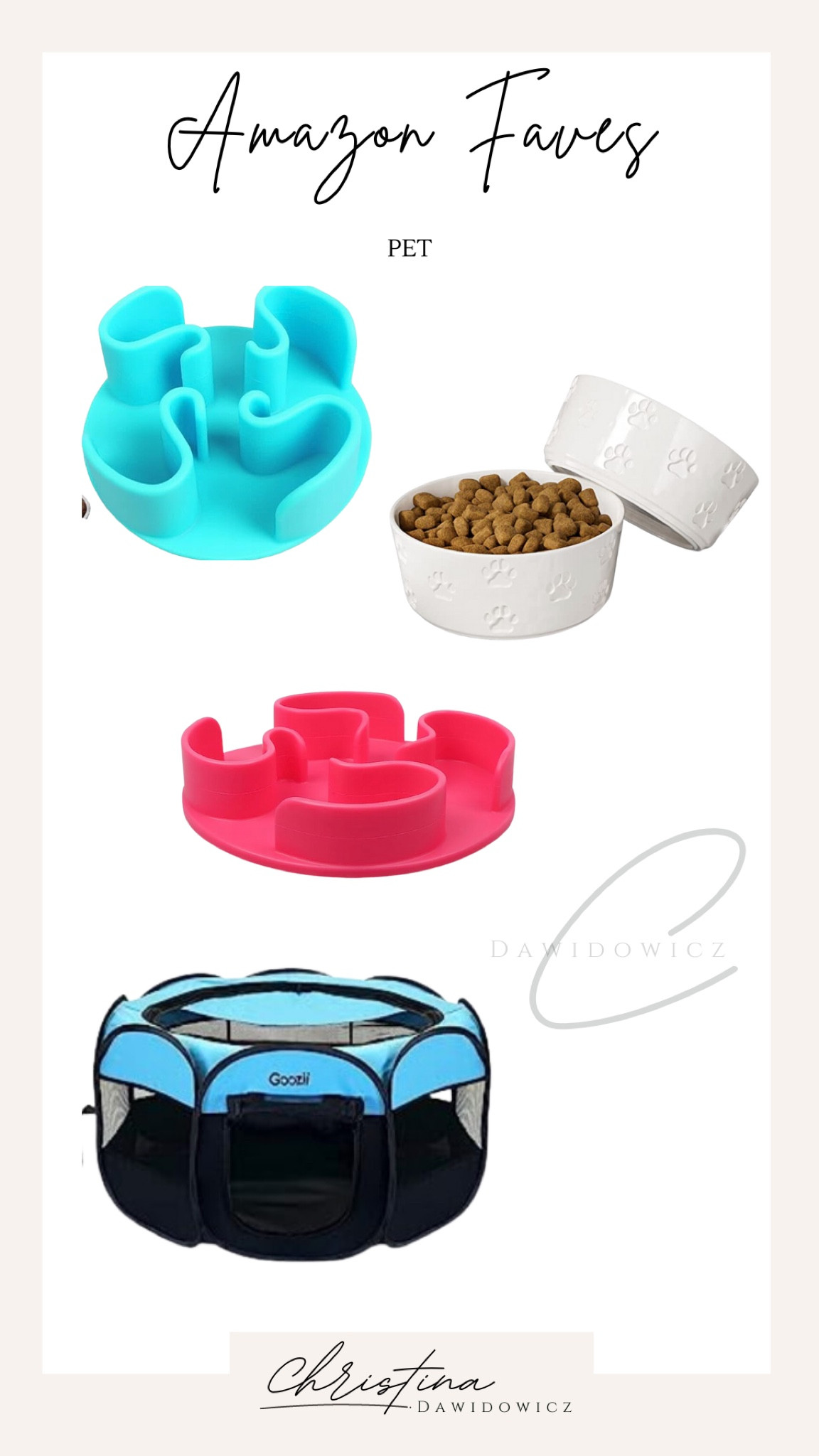 Amazon pet faves 

Amazon pet
Pet care
Fun feeder
Pet kennel 
Ceramic dog bowls
Amazon prime day

#LTKxPrimeDay #LTKunder50 #LTKsalealert