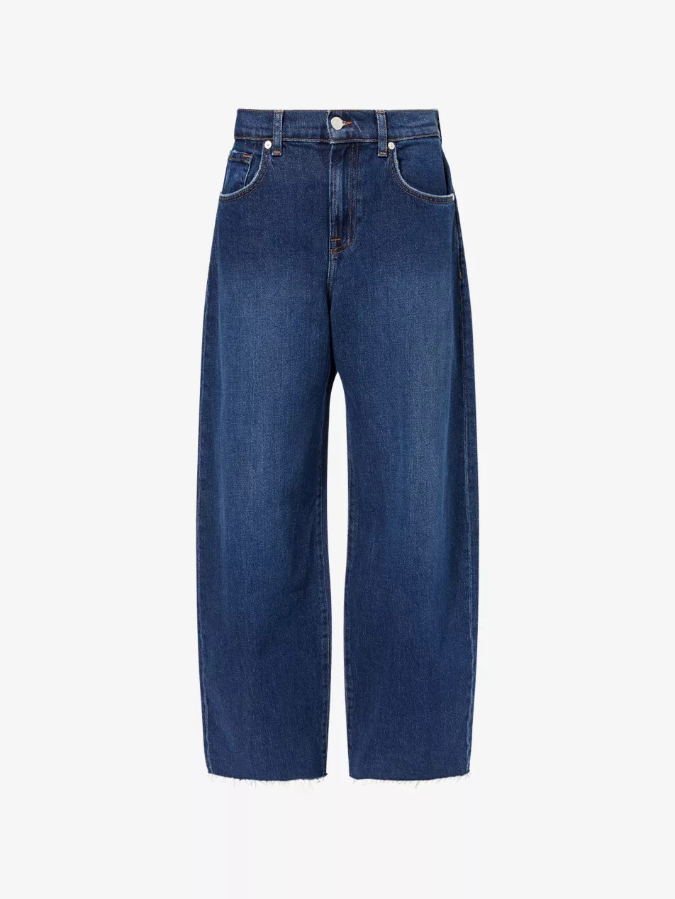 Bonnie Curvilinear Wide-Leg Stretch-Denim Jeans | Selfridges