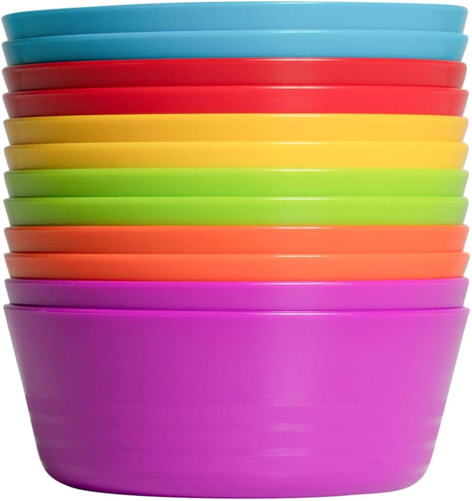 Klickpick Home Set Of 12 Kids colorful Snack Bowls set Toddlers Cereal Bowl Set Children Bowl Kid... | Amazon (US)