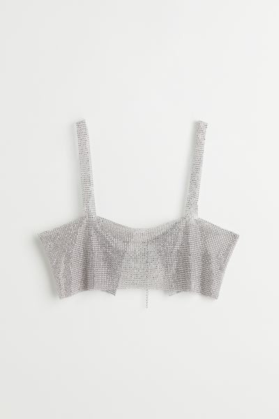 Rhinestone Crop Top | H&M (US + CA)