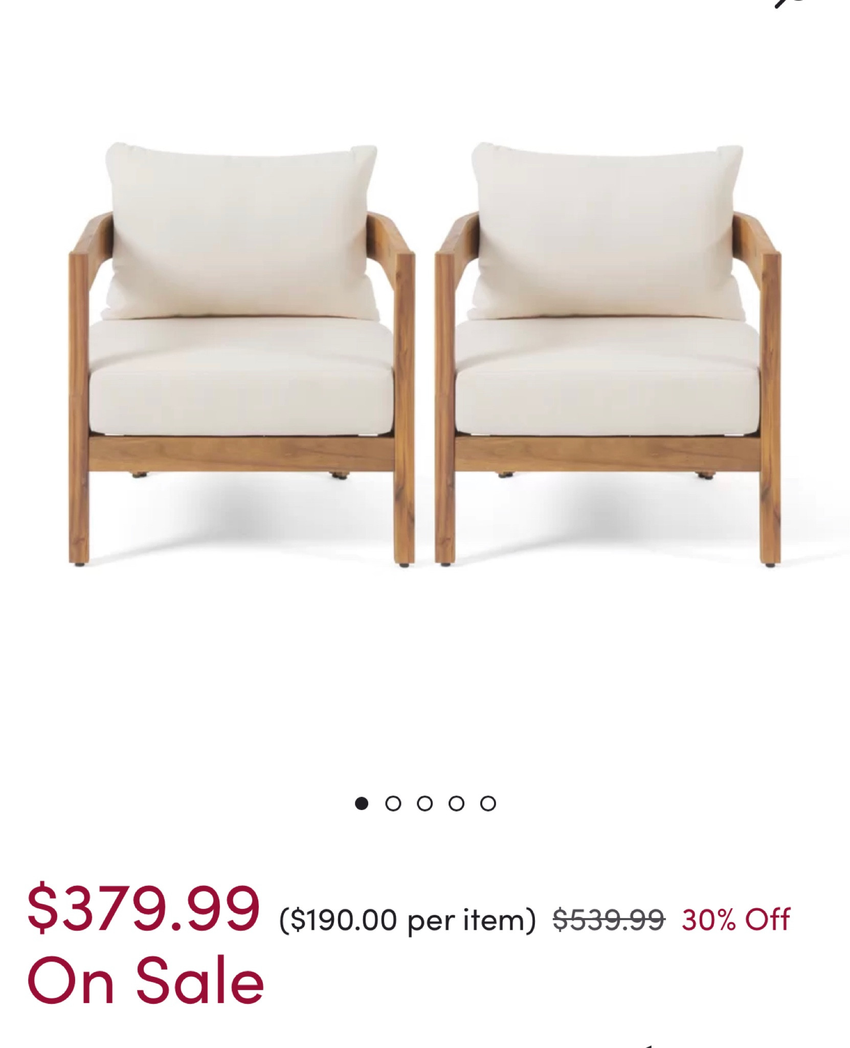 Preparing for spring with outdoor furniture. fabulous deals today on wayfair. Minimalist teak frame with cream color cushions for an elevated outdoor look 

#LTKFind #LTKsalealert #LTKhome