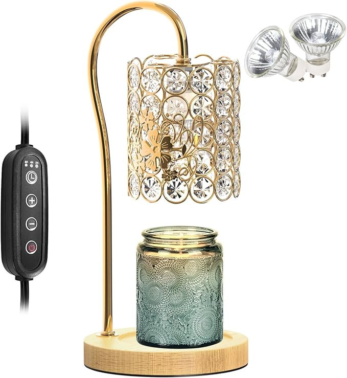 Candle Warmer Lamp with Timer, Electric Candle Warmer Light for Bedroom, Home Decor Candles Gifts... | Amazon (US)