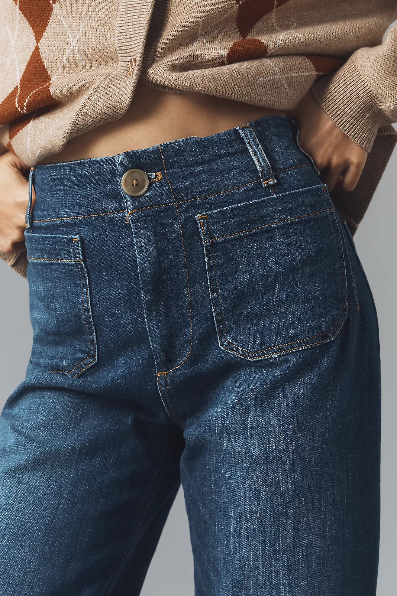 The Colette Crop Wide-Leg Jeans by Maeve | Anthropologie (US)