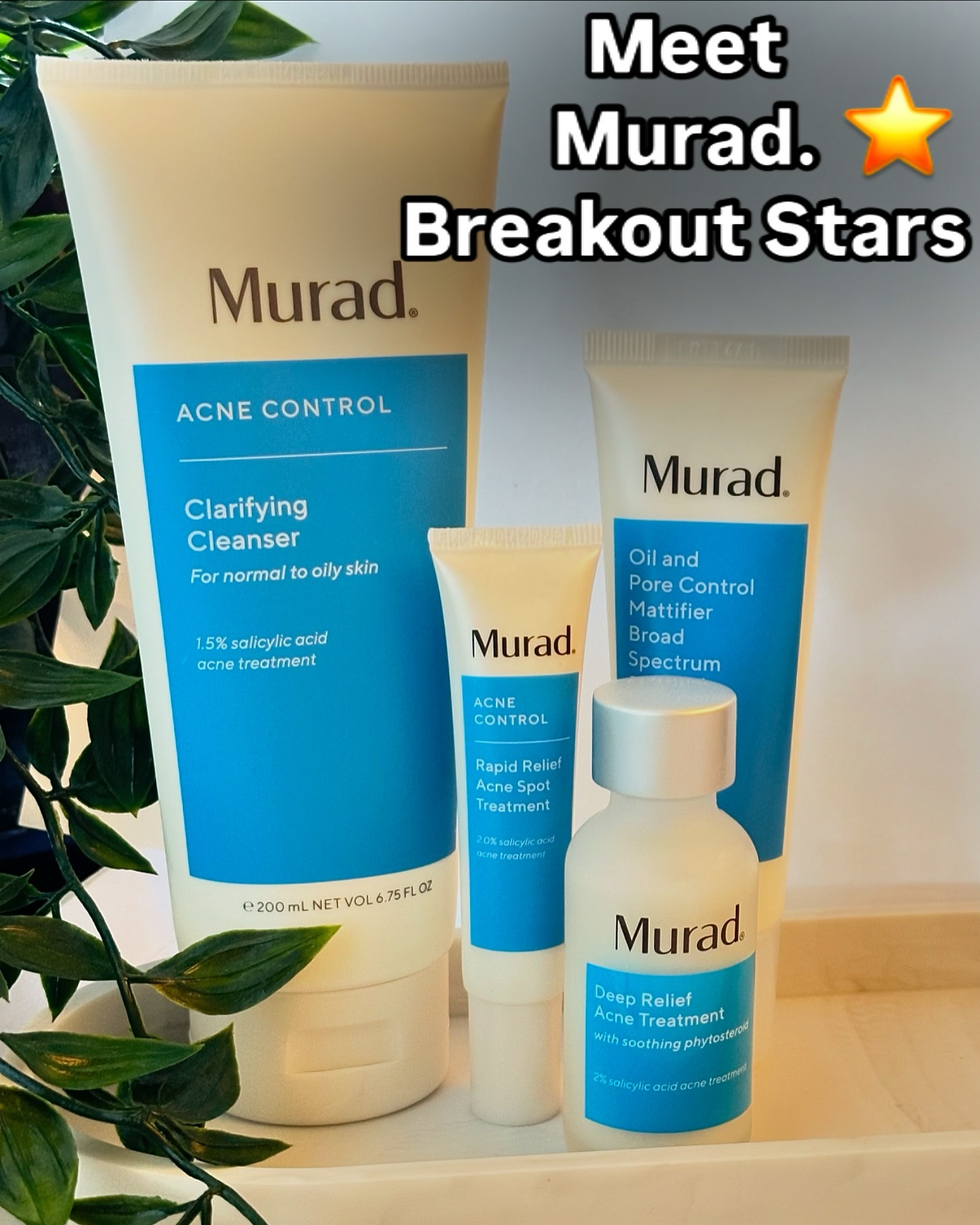 I received these products as a gift from Murad Skincare.  Thank you!🫶💙

Let me shine the spotlight ✨on these award-winning, acne-fighting, and ICONIC BREAKOUT STARS from Murad Skincare, the #1 DERMATOLOGIST-FOUNDED BRAND*

Fact:  My skin undergoes various changes due to diet and hormonal fluctuations. I rely on these products whenever I experience breakouts, and I wholeheartedly endorse them as they have consistently delivered great results for me. This ACNE CONTROL Line is iconic for a reason and has truly transformed my skin, and I highly recommend it as the key to achieving clearer and healthier skin.

🌟Clarifying Cleanser (For normal to oily skin)
Cleanse, clear pores, and treat’ acne (immediately + over time) 
🌟Rapid Relief Acne Spot Treatment Reduce blemish size + redness in as little as 4 hours with
🌟Deep Relief® Acne Treatment Get quick + long long-term relief from deep, uncomfortable acne
🌟Oil and Pore Control Mattifier SPF 
Instantly minimize the look of pores + control shine for up to 10 hours 

And now, you can pair these with Murad’s  NEW Acne Body trio✨ for clearer skin from head to toe in as little as one use. 

🛍️Available now at Murad.com, Ulta, Sephora and Amazon

🌟🌟🌟🌟🌟gifted #muradskincare

———-

•BASED ON FIRST HALF OF 2023 PRESTIGE SKINCARE SALES DATA, NOT INCLUDING PROFESSIONAL

#LTKBeauty