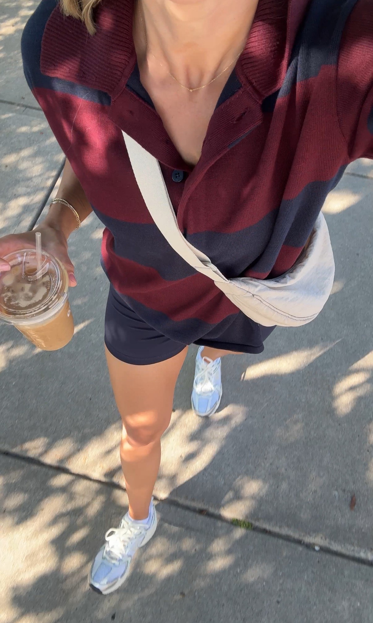 Wearing XS small bike shorts (4 inch), small sports bra, small polo sweater, sneakers tts

#LTKootd #LTKOver40 #LTKActive