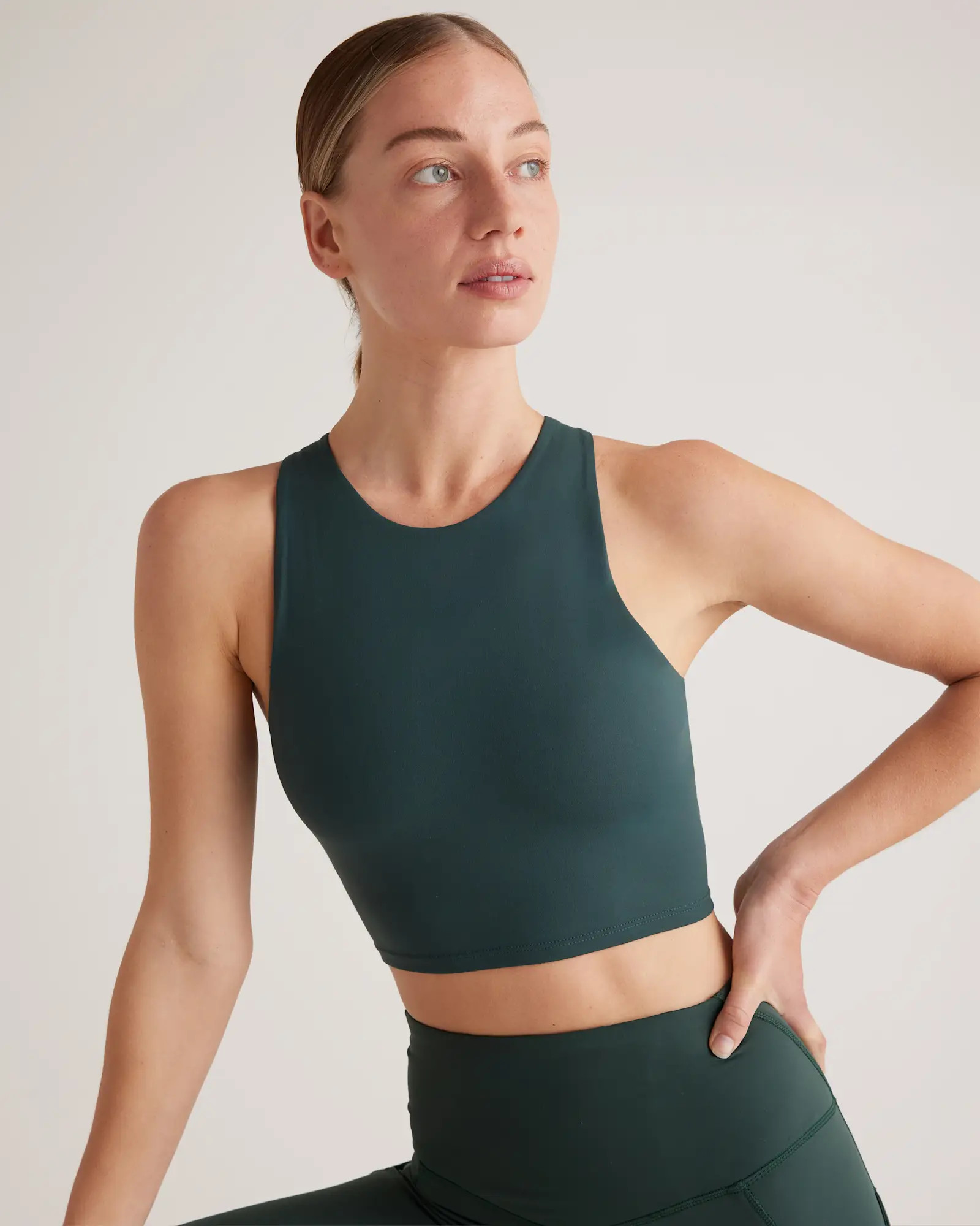 Ultra-Form High-Neck Cropped Tank | Quince