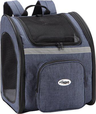 Petique The Backpacker Dog Carrier, Denim | Chewy.com