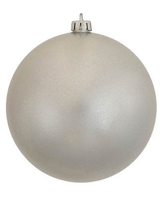 6" Silver Candy Ball Christmas Ornament, 4 per Bag | Macys (US)