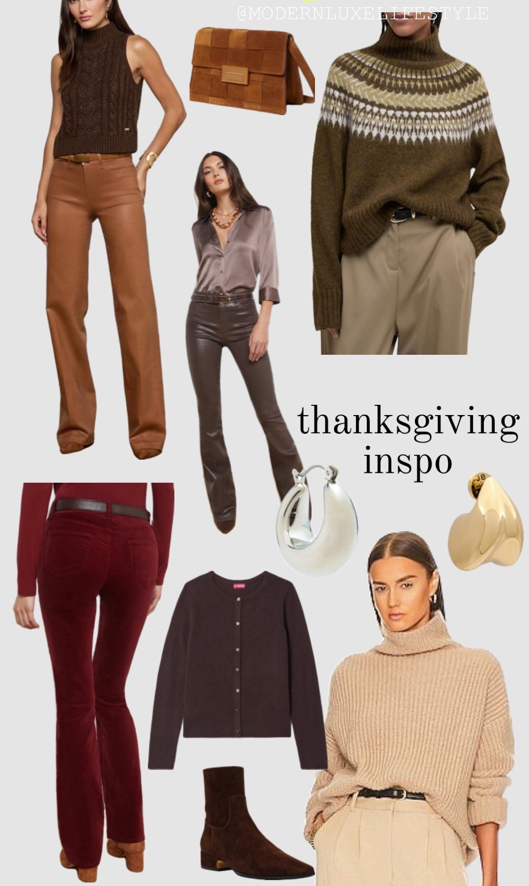 The color scheme 🤎♥️ so good for Thanksgiving! Pants all are long inseams for us 5’11 girlies too!!

#friendsgiving

#LTKHoliday #LTKTall #LTKSeasonal