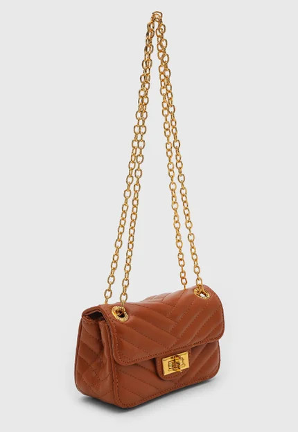 Bolsa Feminina Santa Lolla Matelassada Caramelo | Dafiti (BR)