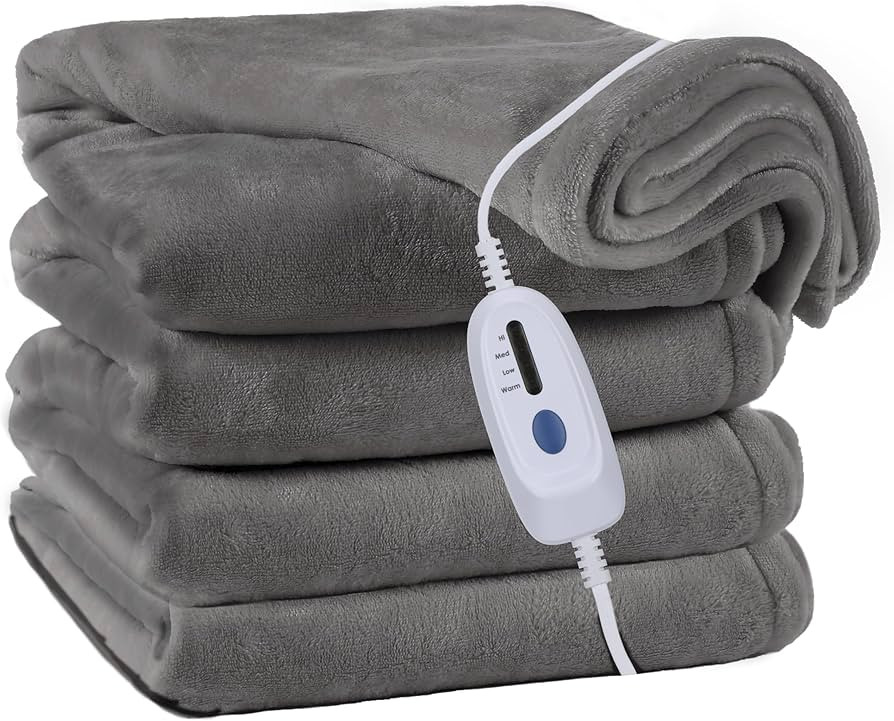 Electric Blanket Heated 72"x84" Full Size Oversized Flannel Heated Blanket, ETL Certification Fas... | Amazon (US)