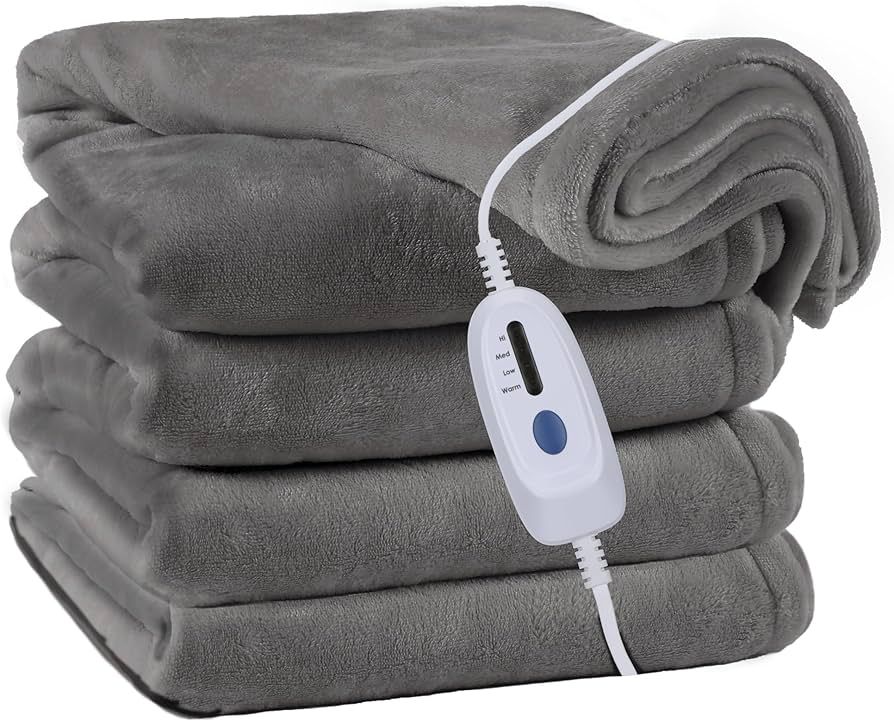 Electric Blanket Heated 72"x84" Full Size Oversized Flannel Heated Blanket, ETL Certification Fas... | Amazon (US)