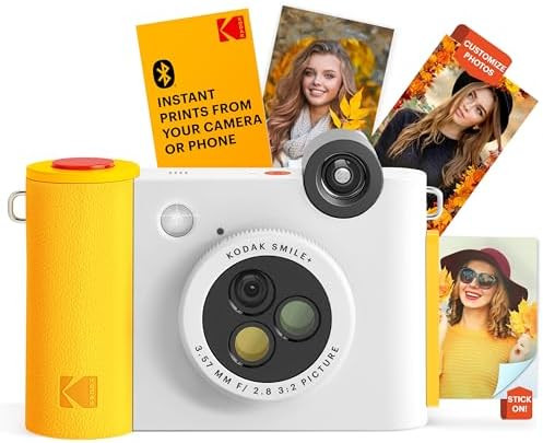 Kodak Smile+ 2-in-1 Digital Instant Print Camera & Wireless Bluetooth Photo Printer - 10MP, Speci... | Amazon (US)